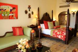 Master suite at Haceinda Encantada on a Mexico all inclusive honeymoon