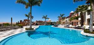 family pool at Hacienda Encantada all inclusive resort in Cabo