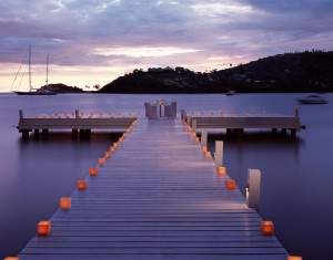 Candlelit Dining on the Jetty at Antigua all inclusive