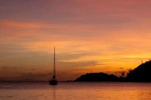 sunset at Carlisle Bay, all inclusive on Antigua