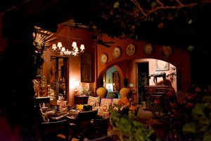 Salon in Casa Hyer in San Miguel de Allende on a Mexico honeymoon