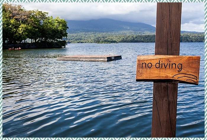 Lake Nicaragua swimming deck