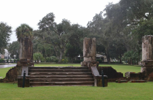 Stone ruins at Palmetto Bluff