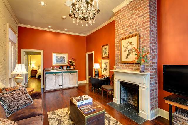 Suite interior at Audubon Cottages in New Orleans